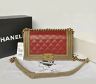 2013 Boy Chanel Flap Shoulder Bag Original Nubuck Leather A67086 Burgundy A67086