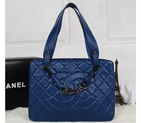 2013 Chanel 47490 Shoulder Bag Sheepskin Leather Royal blue 47490