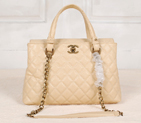 2013 Chanel Classic Caviar Leather Two Handle Bag A66056 Apricot A66056