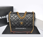 2013 Chanel Flap Shoulder Bag Original leather A37008 Black A37008