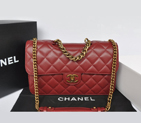 2013 Chanel Flap Shoulder Bag Original leather A37008 Burgundy A37008
