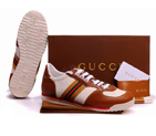 2013 Gucci Classic shoes 233334 in coffee with white 233334