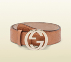 2013 Gucci belt with interlocking G buckle 114876 AA61G 5718