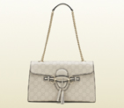 2013 Gucci emily off-white guccissima chain shoulder bag 295402 AA61G 9022