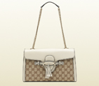2013 Gucci emily original GG canvas chain shoulder bag 295402 FAFXG 9761