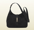 2013 Gucci jackie black nubuck leather shoulder bag 277520 AHH0G 1000