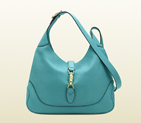 2013 Gucci jackie light blue leather shoulder bag 277520 A7M0G 4616