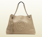 2013 Gucci soho cream leather tote with double chain straps 310306 A7M0G 2609
