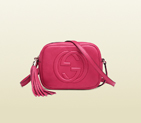 2013 Gucci soho shocking pink leather disco bag 308364 A7M0A 5612