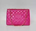 2013 Newest Chanel Shopping Bag Sheepskin Leather A50495 Rose A50495