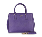 2013 Prada Classic Saffiano Tote Bag 1786 in Purple 1786
