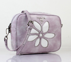 2013 Prada Polish-color leather MINI Shoulder Bag in Light purple 6042