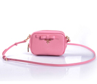 2013 Prada Saffiano Bow Small Shoulder Bag 1N1674 in Cherry pink 1N1674
