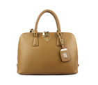 2013 Prada Saffiano Leather 33CM Two Handle Bag 0812 in Apricot 0812