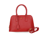 2013 Prada Saffiano Leather 33CM Two Handle Bag 0812 in Wine red 0812