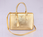 2013 Prada Saffiano Leather Tote Bag 1801 in Gold 1801