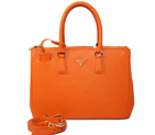 2013 Prada Saffiano Leather Tote Bag 1801 in Orange 1801