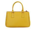 2013 Prada Saffiano Leather Tote Bag 1801 in Yellow 1801