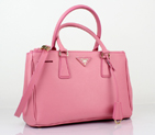 2013 Prada Saffiano Leather Tote Bag 1801 in cherry pink 1801