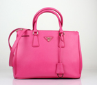 2013 Prada Saffiano Leather Tote Bag 2274 in Rose Red 2274