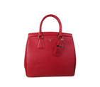 2013 Prada Saffiano Lux Tote Leather Handbag BR2404 in Red BR2404