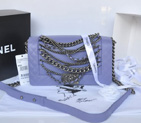 2014 Boy Chanel A67918 Lavender Flap Shoulder Bag in Original Leather A67918