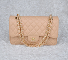 2014 Chanel 2.55 Classic Original Caviar Leather Flap Bag 1112 in Apricot with Gold Hardware 1112