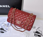 2014 Chanel 2.55 Classic Original Caviar Leather Flap Bag 1112 in Claret with Gold Hardware 1112