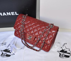 2014 Chanel 2.55 Classic Original Caviar Leather Flap Bag 1112 in Claret with Silver Hardware 1112