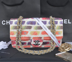 2014 Chanel 2.55 Series Classic Flap Bag Canvas A90261 Purple A90261