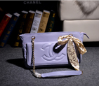 2014 Chanel A66345 sheepskin leahter portable shoulder bag in Lavender A66345
