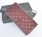 2014 Chanel Bi-Fold Wallet Original Leather A91502 Burgundy A91502