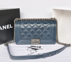 2014 Chanel Boy Flap Shoulder Bag Original Bright Leather A66383 RoyalBlue A66383