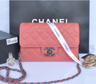 2014 Chanel Classic Flap Bag Original Leather A91101 Rose A911