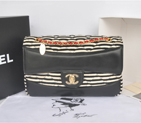 2014 Chanel Classic Flap Bag Original Sheepskin Leather A92052 Black A92052