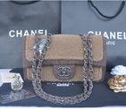2014 Chanel Classic Flap Bag Villus A32465 Apricot A32465