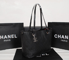 2014 Chanel Classic Shopping Bag Caviar leather A6868 in Black A6868