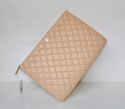 2014 Chanel Clutch Bag Apricot Sheepskin Leather A67780 Gold A67780