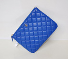 2014 Chanel Clutch Bag Blue Sheepskin Leather A67781 Gold A67781