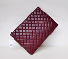 2014 Chanel Clutch Bag Maroon Sheepskin Leather A67780 Silver A67780