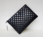 2014 Chanel Clutch Bag Sheepskin Leather A67780 Black with Silver hardware A67780