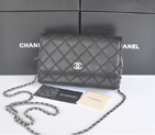 2014 Chanel Clutch MINI bag Original Leather A35001 Black A35001