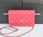 2014 Chanel Clutch MINI bag Original Leather A35001 Peach A35001