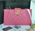 2014 Chanel Clutch bag Original Caviar Leather A92335 Rose A92335