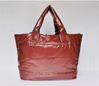 2014 Chanel Coco Cocoon Quilted Nylon Tote in Red 46960