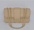 2014 Chanel Flap Shoulder Bag Sheepskin Leather A4026 Apricot A4026