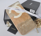 2014 Chanel Graffiti Printed Canvas Zippy Wallet A227 Beige A227