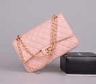 2014 Chanel Jumbo Quilted Classic Original Caviar leather Flap Bag A58600 Pink in Gold A58600