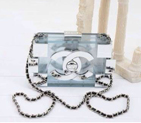2014 Chanel Lego Clutch A37013 Transparent&Silver A37013