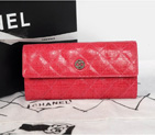 2014 Chanel Matelasse Bi-Fold wallets Original Leather A68608 Rose A68608